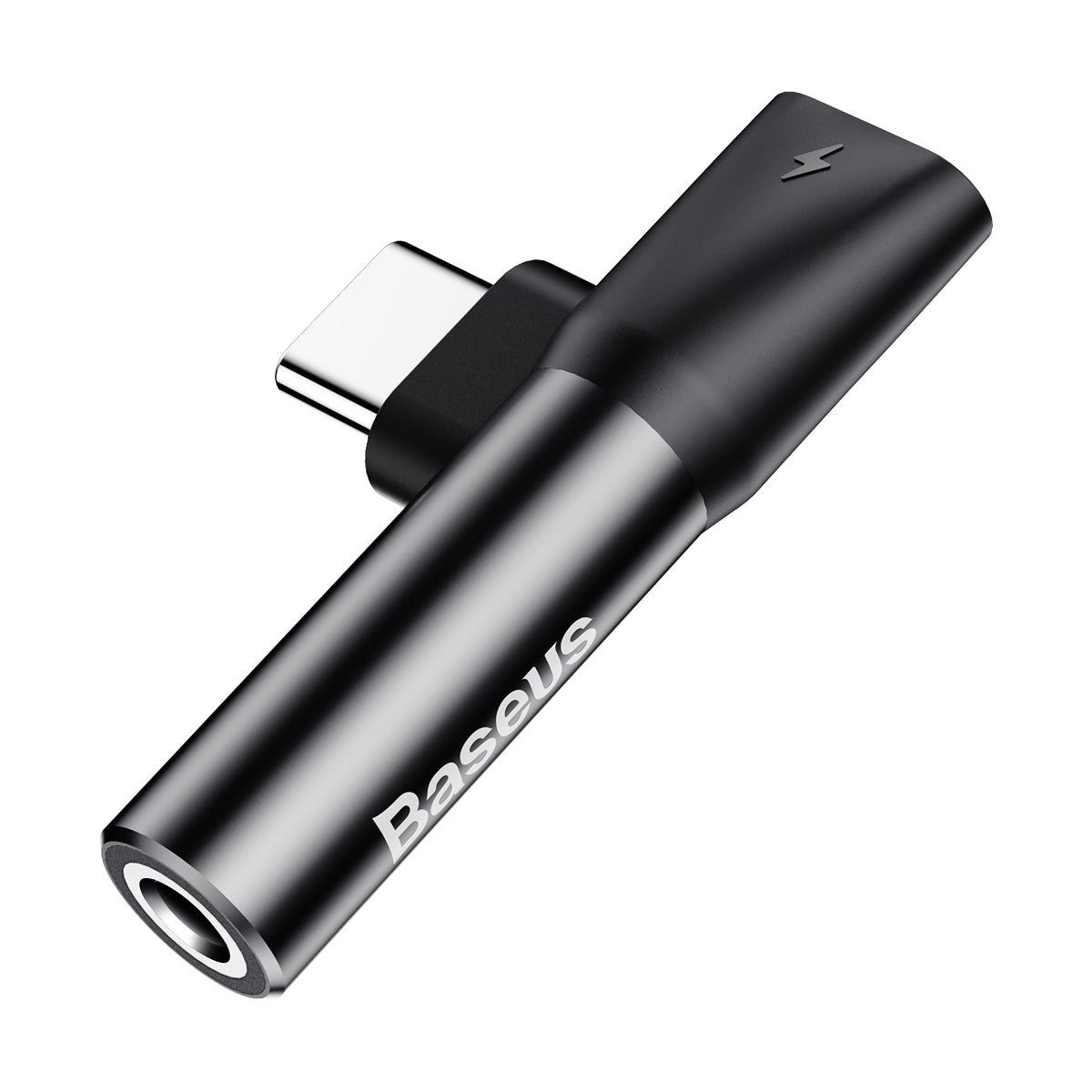 Аудиопереходник Baseus L41 USB-C → USB-C и 3,5 мм, чёрный, CATL41-01 Аудиопереходник Baseus L41 USB-C → USB-C и 3,5 мм, чёрный, CATL41-01