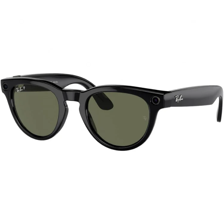 Смарт очки Ray-Ban (Gen 2) Headliner Shiny Black / G15 Green 150 - 50 Size