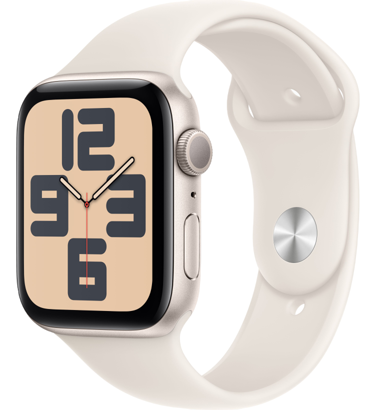Apple Watch SE 2 (2024) 44mm Starlight — Starlight Sport Band S/M Apple Watch SE 2 (2024) 44mm Starlight — Starlight Sport Band S/M