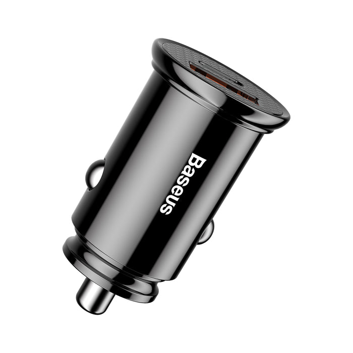 Автомобильное зарядное устройство Baseus Circular Plastic A+C 30W PPS Black (чёрный) Автомобильное зарядное устройство Baseus Circular Plastic A+C 30W PPS Black (чёрный)