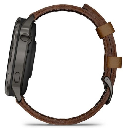 Garmin Venu 4 45mm Slate Black Leather Brown 010-03014-03 Garmin Venu 4 45mm Slate Black Leather Brown 010-03014-03