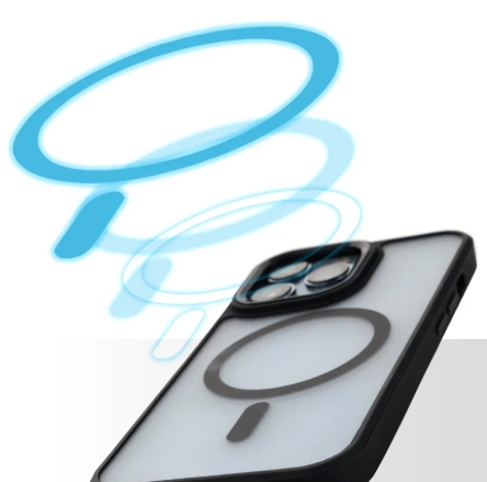 Чехол матовый IPhone 14 pro + magsafe: Blue Чехол матовый IPhone 14 pro + magsafe: Blue