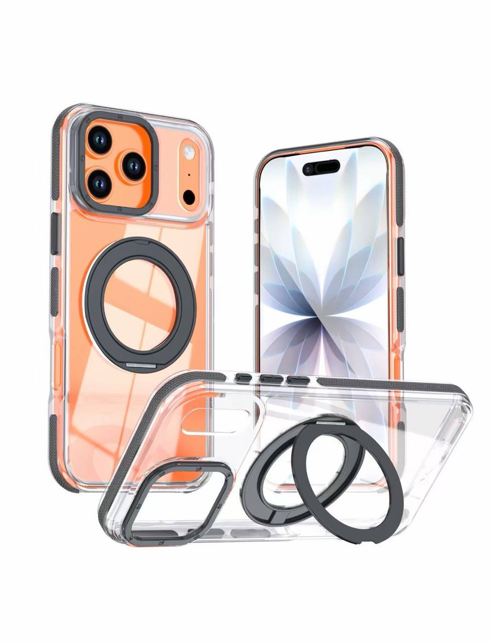 Чехол Creative Case с подставкой для iPhone 17 Pro / 18 Pro Черный