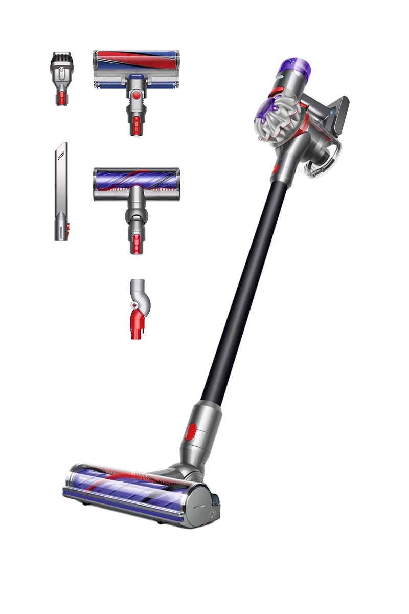 Вертикальный пылесос Dyson V8 Total Clean SV25, Nickel/Black (никелевый/чёрный)