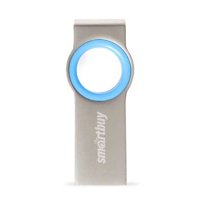 Флеш-накопитель Smartbuy MC2 16 ГБ USB 2.0 Silver/Blue Флеш-накопитель Smartbuy MC2 16 ГБ USB 2.0 Silver/Blue