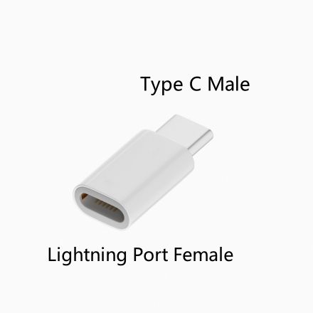 Переходник Lightning → USB-C для зарядки и передачи данных, белый Переходник Lightning → USB-C для зарядки и передачи данных, белый