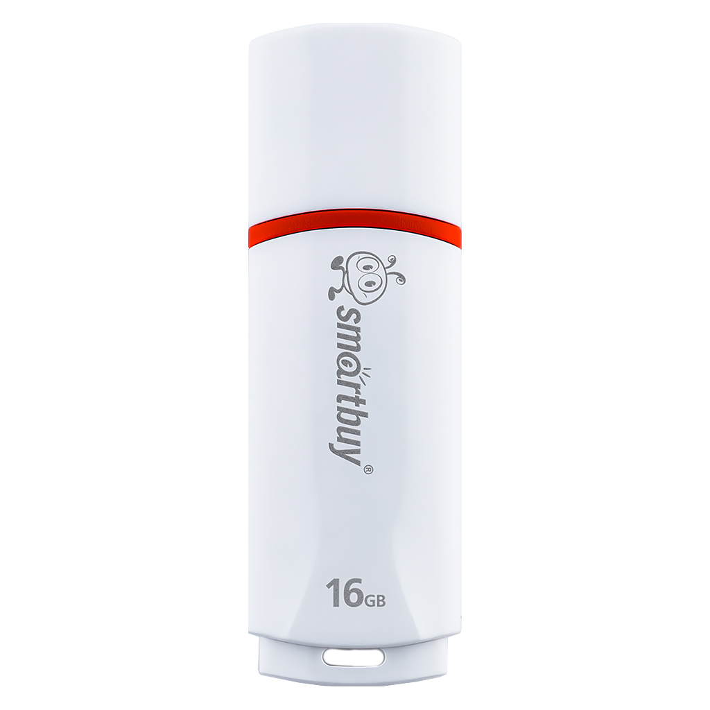 Флеш-накопитель Smartbuy Crown 16 ГБ USB 2.0 White Флеш-накопитель Smartbuy Crown 16 ГБ USB 2.0 White