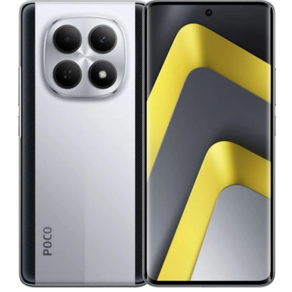 Смартфон Poco M8 12/512 ГБ, серебристый