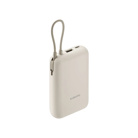 Внешний аккумулятор Xiaomi Pocket Power Bank 10000 мА·ч 22,5 Вт со встроенным кабелем USB-C, белый (BHR7007CN) Внешний аккумулятор Xiaomi Pocket Power Bank 10000 мА·ч 22,5 Вт со встроенным кабелем USB-C, белый (BHR7007CN)