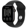 Apple Watch (Series 12) 42mm Black Black Sport Band S/M (MJEA4)