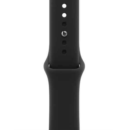 Apple Watch (Series 12) 42mm Black Black Sport Band S/M (MJEA4)