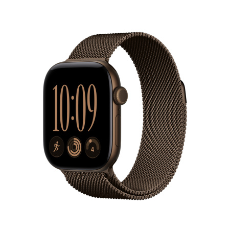 Apple Watch Series 12 GPS 42mm Aluminium Dark Bronze (тёмная бронза) Dark Bronze Milanese Loop (MKDC4)