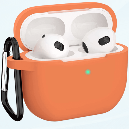 Чехол Silicone Case для AirPods 3, оранжевый