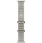 Apple Watch Ultra 4 49mm LTE Natural Titanium Case with Translucent Gray Ocean Band (MJAD4)
