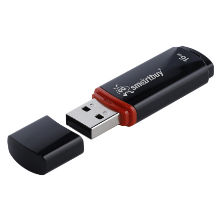 Флеш-накопитель Smartbuy Crown 16 ГБ USB 2.0 Black Флеш-накопитель Smartbuy Crown 16 ГБ USB 2.0 Black