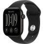Apple Watch (Series 12) 46mm Black Sport Band M/L (MJEL4)