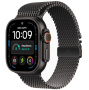 Apple Watch Ultra 4 49mm LTE Black Titanium Case with Black Titanium Milanese Loop (M)