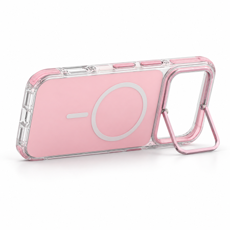 Чехол New Case с подставкой для iPhone 17 Pro Max / 18 Pro Max Розовый Чехол New Case с подставкой для iPhone 17 Pro Max / 18 Pro Max Розовый