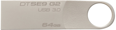Флеш-накопитель Kingston DataTraveler SE9 G2 64 ГБ USB 3.0 Silver