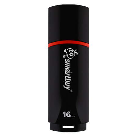 Флеш-накопитель Smartbuy Crown 16 ГБ USB 2.0 Black Флеш-накопитель Smartbuy Crown 16 ГБ USB 2.0 Black