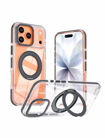 Чехол Creative Case с подставкой для iPhone 17 Pro / 18 Pro Черный