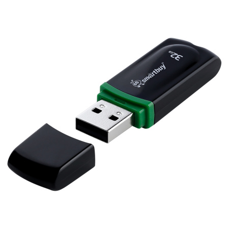 Флеш-накопитель Smartbuy Paean 32 ГБ USB 2.0 Black Флеш-накопитель Smartbuy Paean 32 ГБ USB 2.0 Black