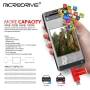 Флеш-накопитель MicroDrive 8 ГБ USB-A + USB Type-C White