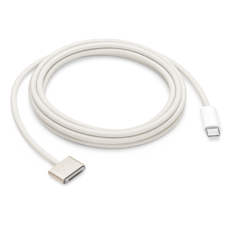 Кабель Apple USB-C to MagSafe 3, 2 м, Starlight (сияющая звезда), MW633AM/A Кабель Apple USB-C to MagSafe 3, 2 м, Starlight (сияющая звезда), MW633AM/A