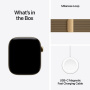 Apple Watch Series 12 46 мм в сияющем золотом титане, Milanese Loop M/L