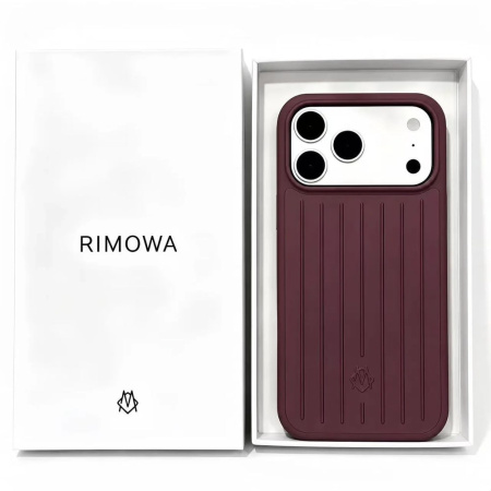 Чехол Rimowa для iPhone 17 Pro / 18 Pro Бордовый Чехол Rimowa для iPhone 17 Pro / 18 Pro Бордовый