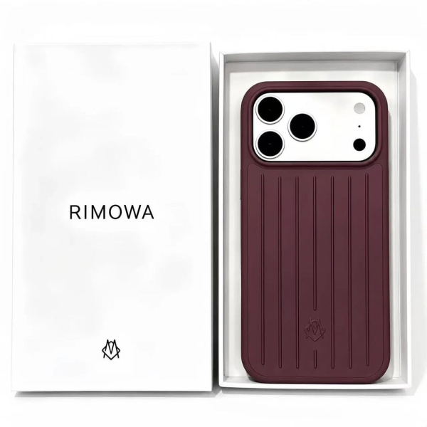 Чехол Rimowa для iPhone 17 Pro Max / 18 Pro Max Бордовый