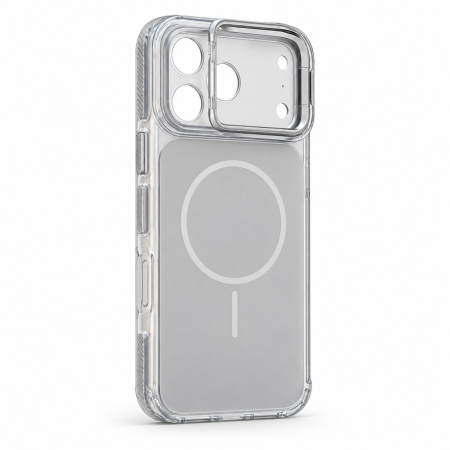 Чехол New Case с подставкой для iPhone 17 Pro / 18 Pro Серый